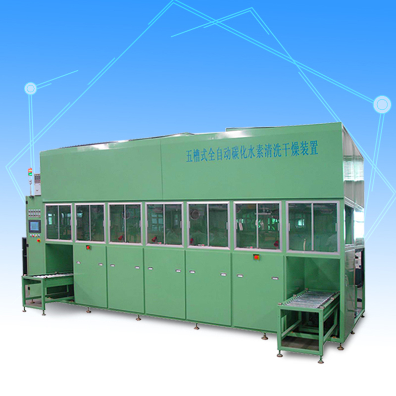 Automatic hydrocarbon cleaning and drying machine